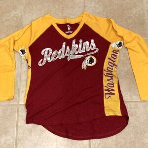 Washington Redskins Womens Long Sleeve Shirt Medium